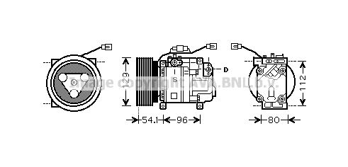 AVA QUALITY COOLING Компрессор, кондиционер MZK233